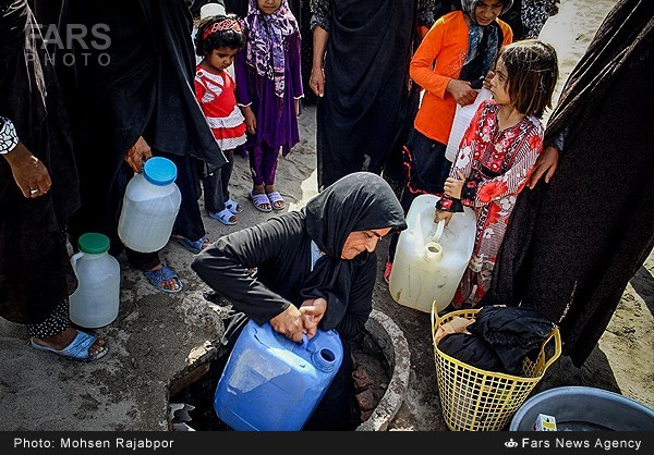 کمبود آب در روستای علی آباد کرمان