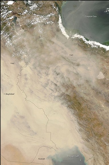 تصاویر ناسا از گرد و غبار