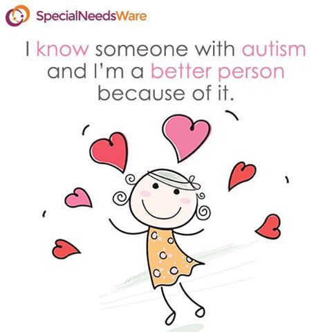 من یه نفر با اختلال اوتیسم رو میشناسم و این باعث میشه که من آدم بهتری باشم.
