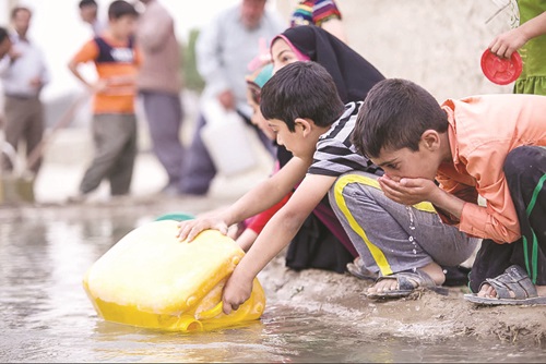 اسیدی شدن آب یک روستای استان مرکزی